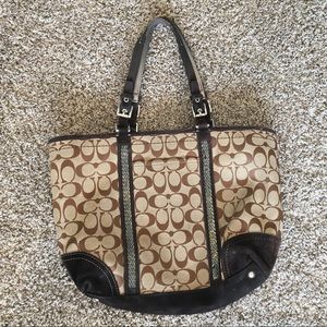 Coach signature purse